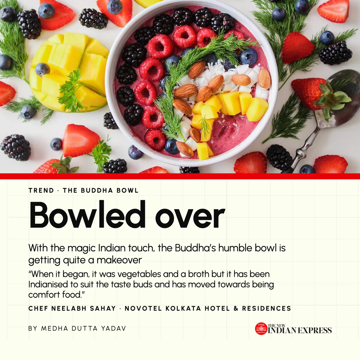 The New Indian Express, on the Buddha bowl: “Bowled over”, by Medha Dutta Yadav